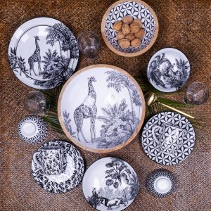 Lot de 6 assiettes creuses, SAVANA