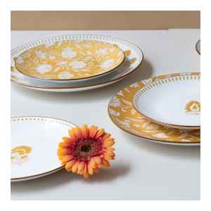 Lot de 6 grandes assiettes, AMBRE