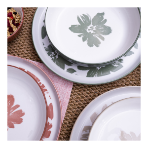 Lot de 6 assiettes creuses, HANAE