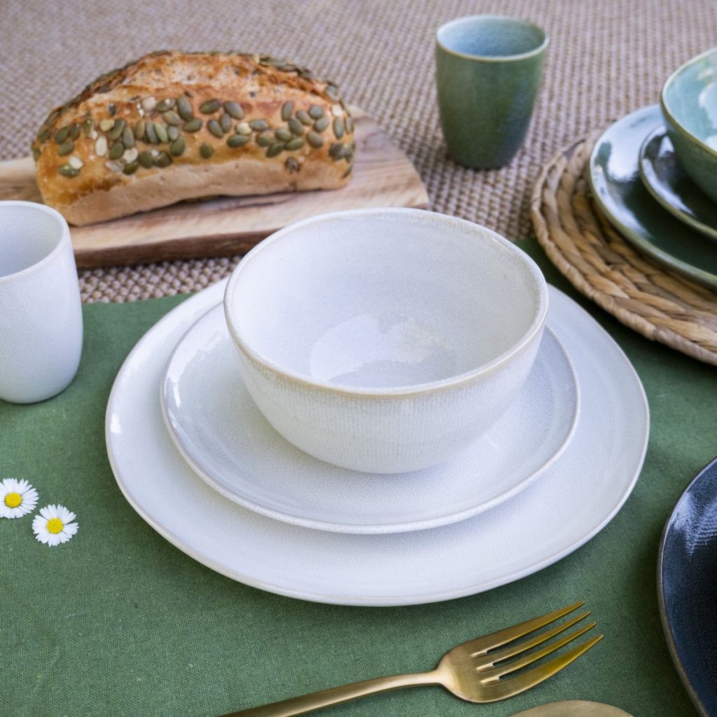 Lot de 6 grandes assiettes, MILA