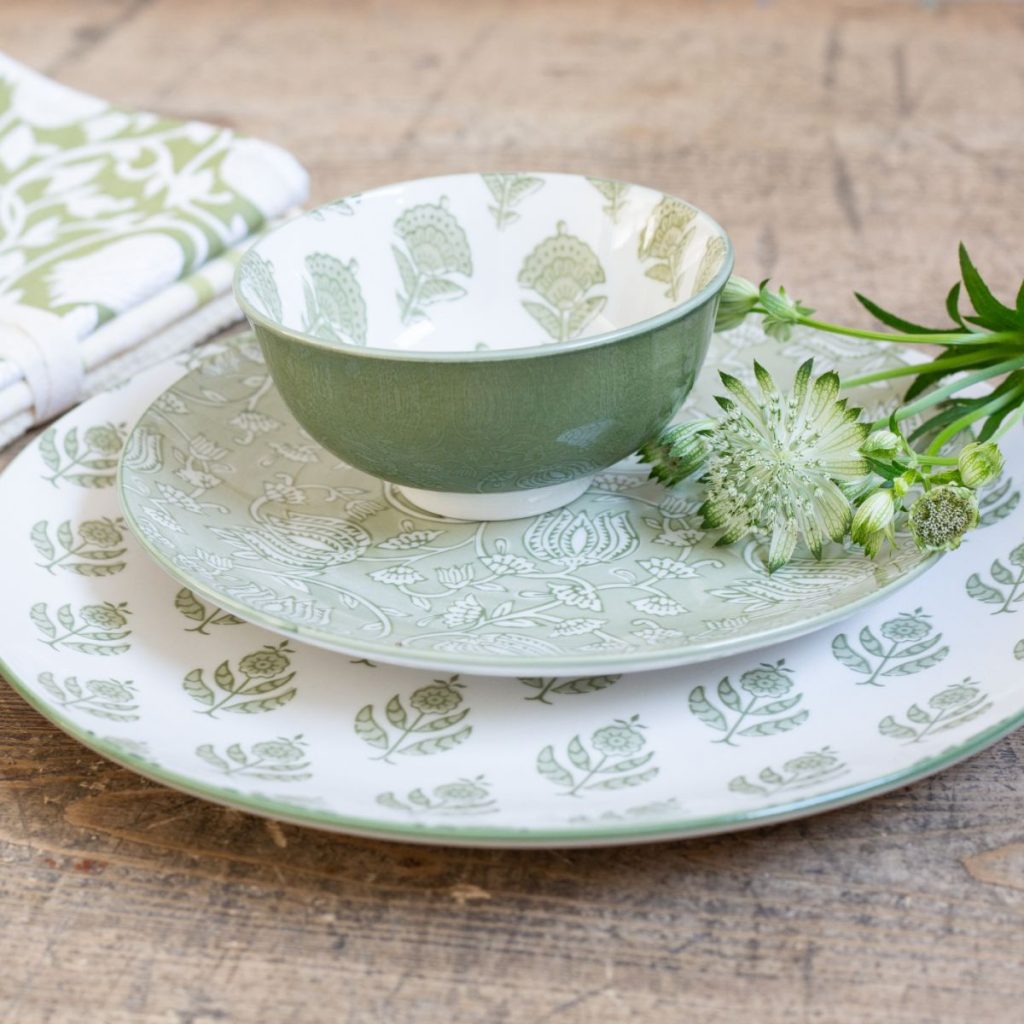 Lot de 6 grandes assiettes, SOLIMAN