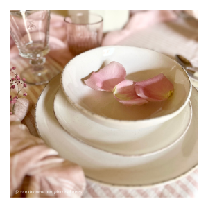 Lot de 6 petites assiettes, COTON