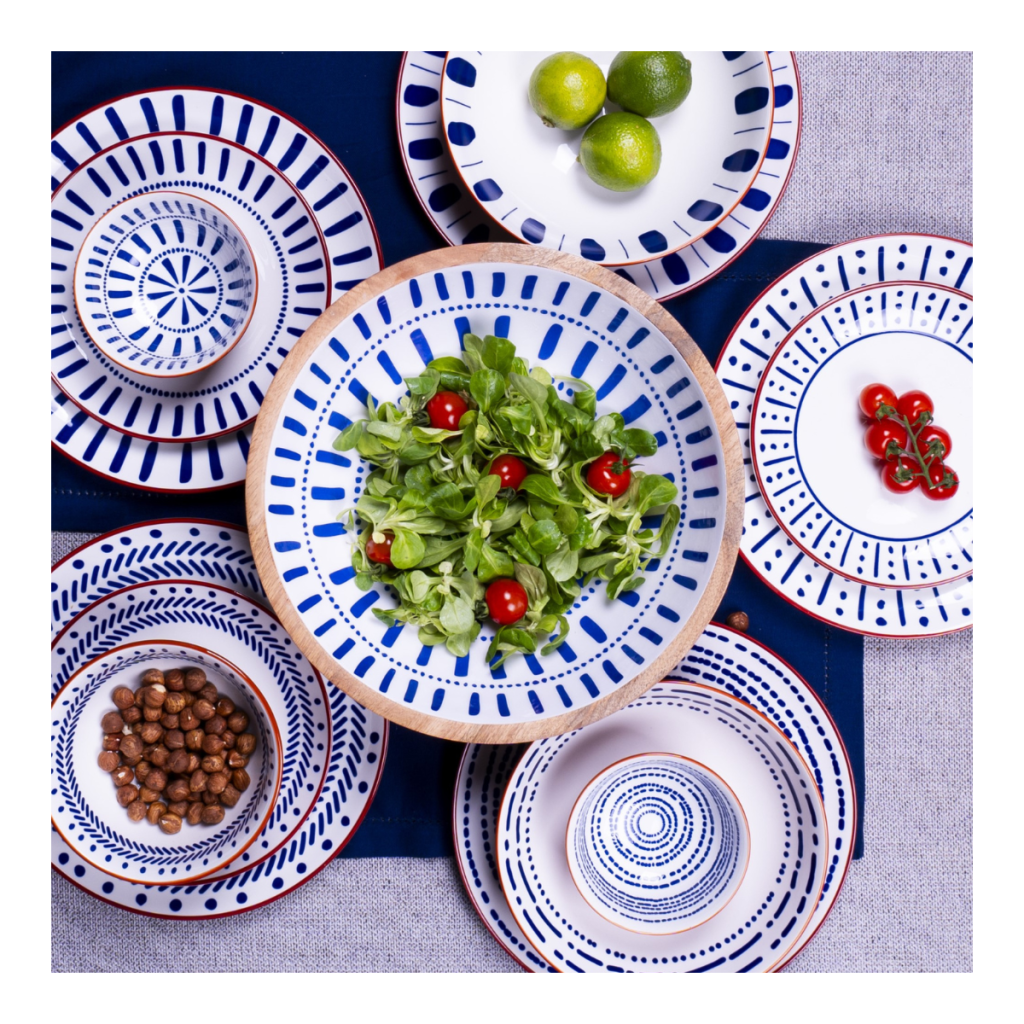 Set de 2 saladiers + couverts, SANTORIN